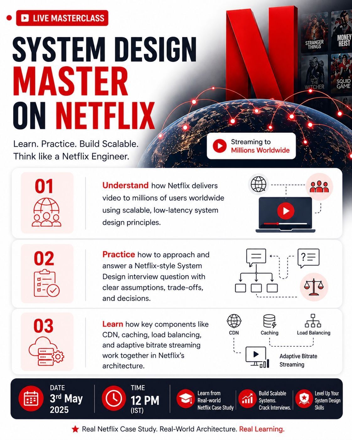 Live System Design Masterclass - Netflix Architecture Deep Dive